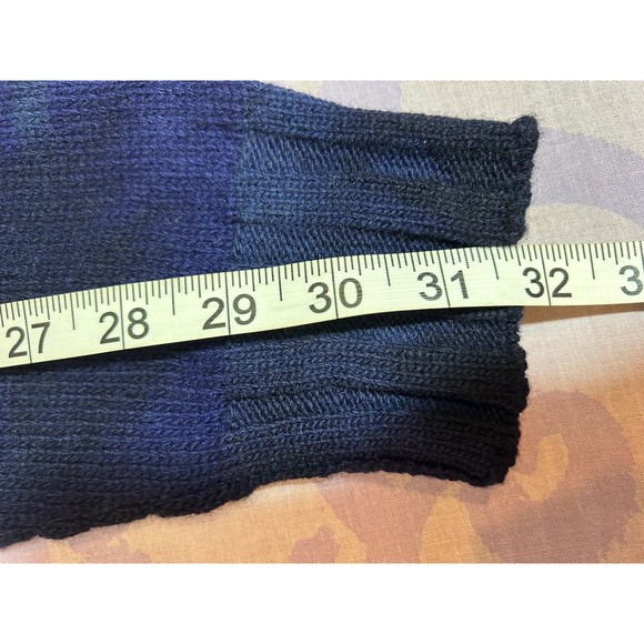 Men’s DIESEL Large Wool/Nylon Blend sweater Navy/Blue/ Purple/green stripe - Picture 15 of 15